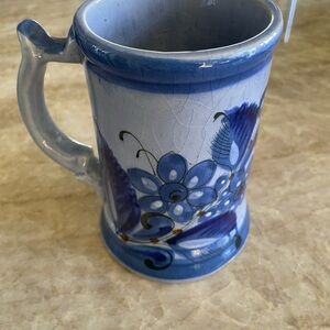 Large Blue Mexican Tonola Mug